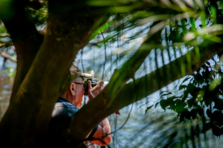 Newton focando na paisagem