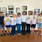 Equipe COFIT responsável pelo varal, juntamente com nosso sempre presente Secretário de Cultura, Rutinaldo Bastos